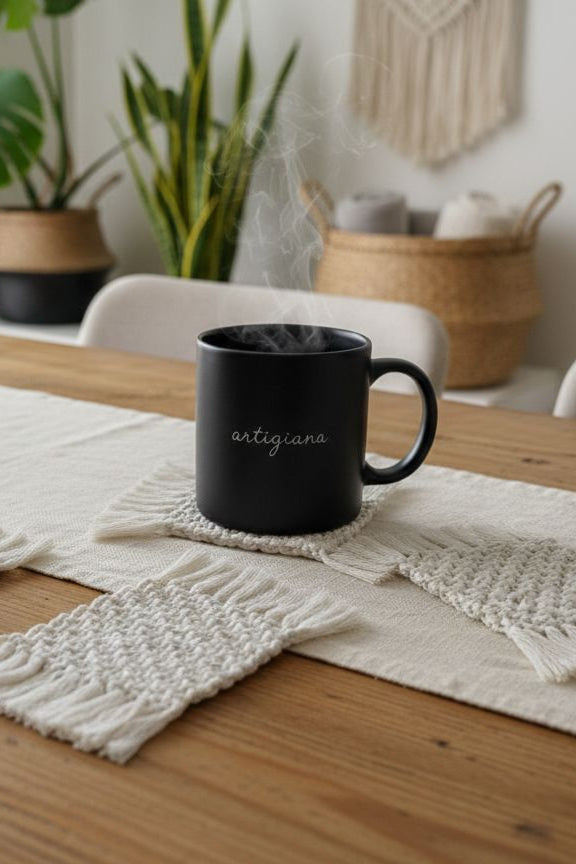 Macramé posavasos