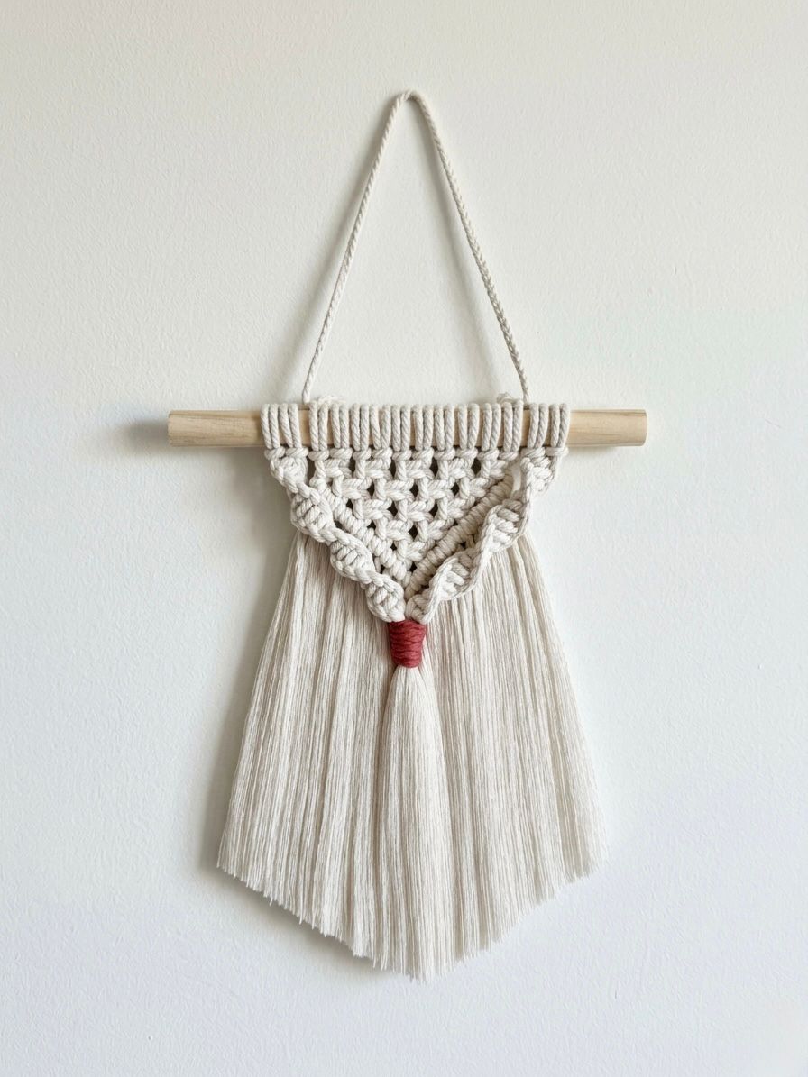 Tapiz decorativo de macramé