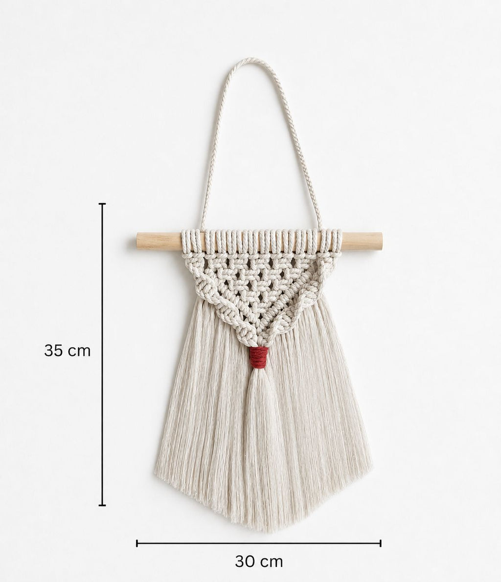 Tapiz decorativo de macramé