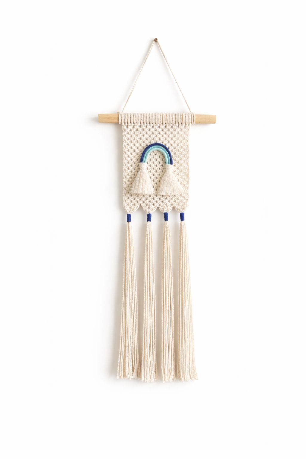 Macramé Arcoíris para Habitación Infantil | Decoración Montessori Hecha a Mano